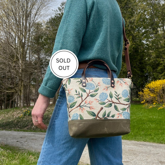 Derby Mini Tote- Cream wildwood quilted edition