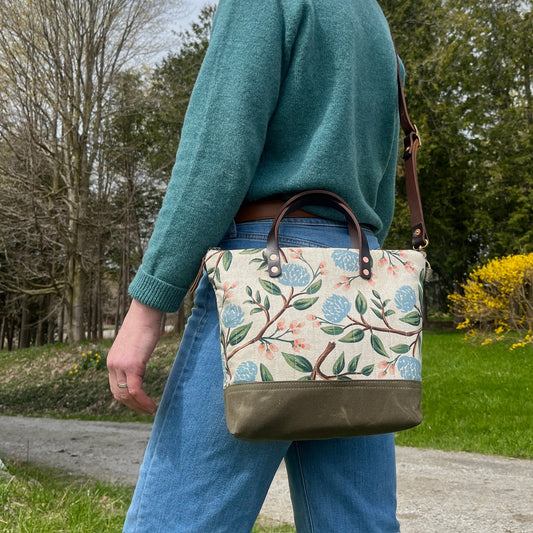 Derby Mini Tote- Cream wildwood quilted edition