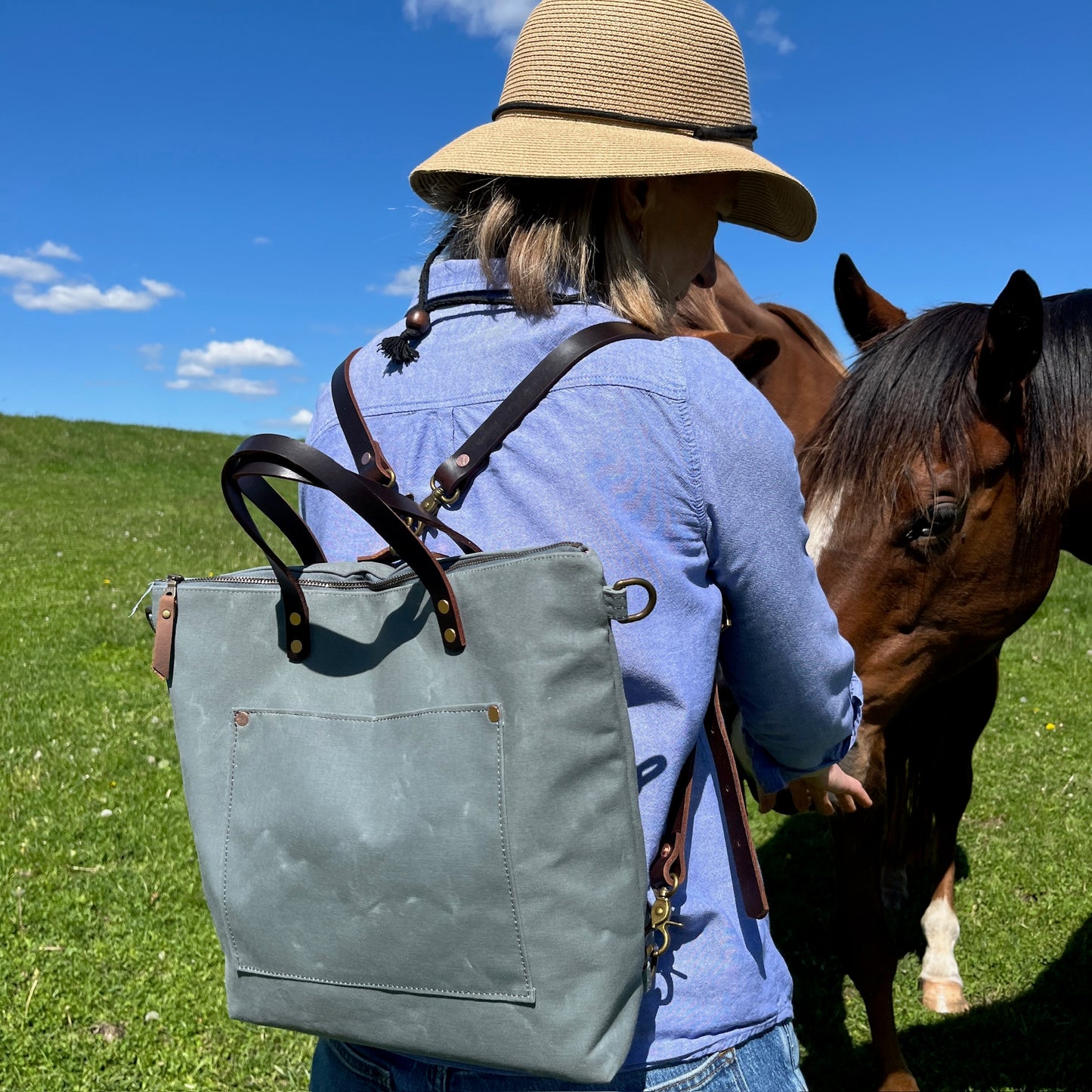 Large Derby Tote Backpack- Maker’s edition