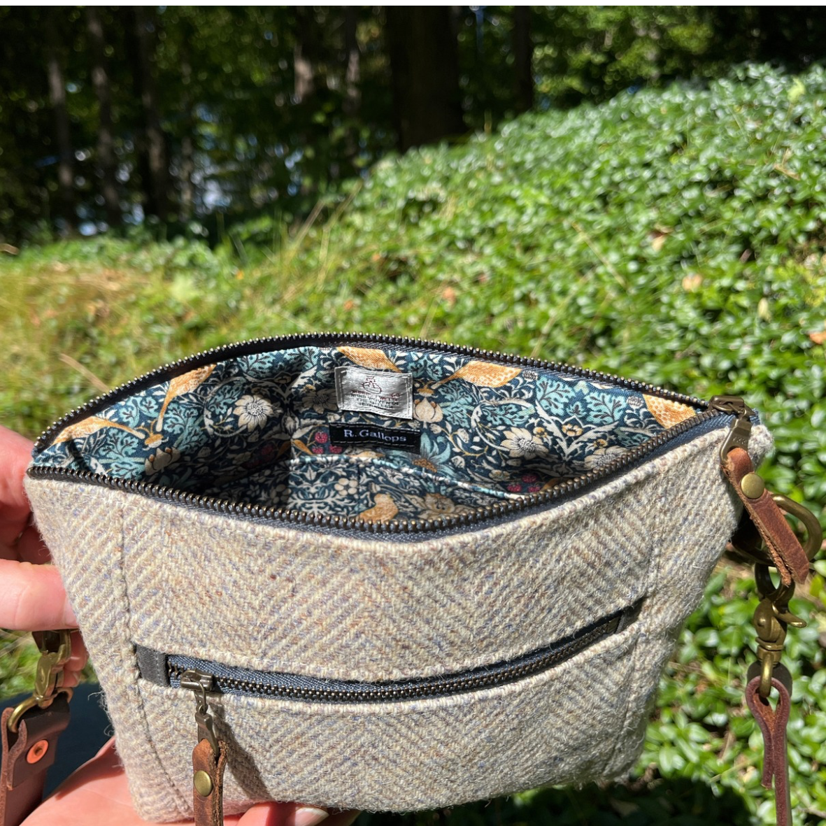 Harris Tweed Limited Edition Hunter waxed crossbody