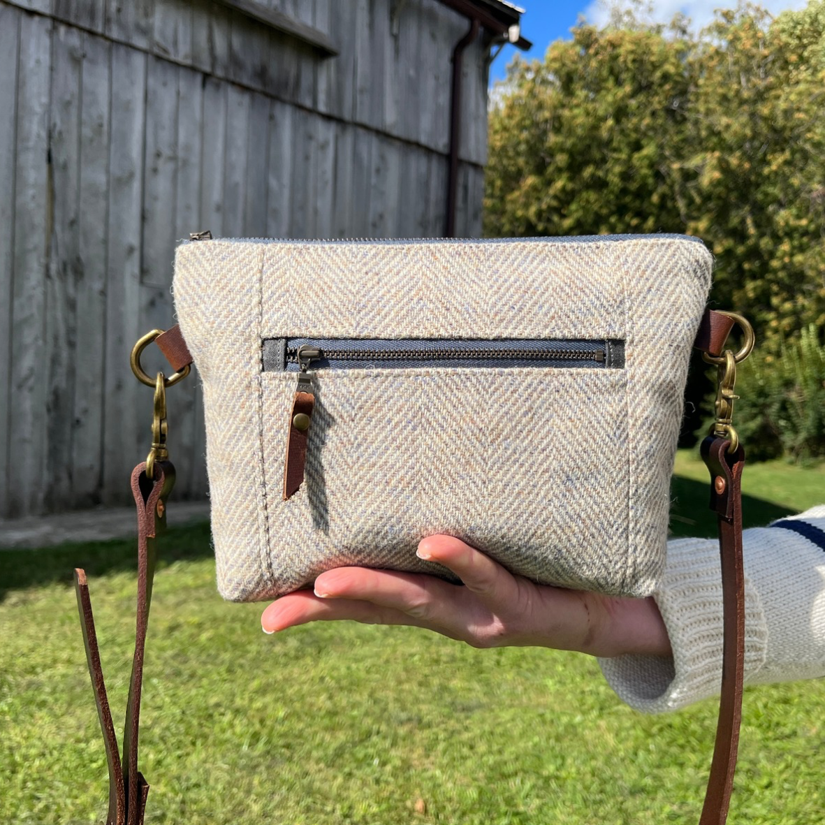 Harris Tweed Limited Edition Hunter waxed crossbody